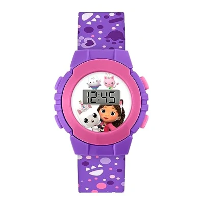 Imagen de Disney Reloj Digital de Cuarzo para niña con Correa plástico GAB4069 AMZ, Morado, Tradicional