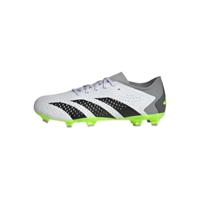 Imagen de adidas Predator Accuracy.3 L FG, Botas de fútbol Unisex Adulto, Cloud White/Core Black/Lucid Lemon, 46 EU