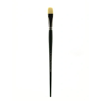 Imagen de Winsor &amp; Newton Pinceles Winton para óleo o acrílico, pelo de cerda, mango largo,plano corto nº 10