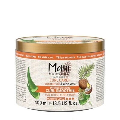 Imagen de Maui Moisture Mascarilla capilar para pelo Ondulado y con Rizos, Hidrata define Aceite de Coco, 400ml