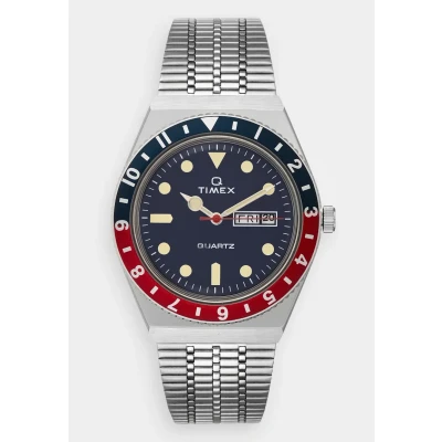 Imagen de Timex Q Reissue Reloj silvercoloured/blue/red, Hombre, Talla: One Size, Silver coloured/blue/red