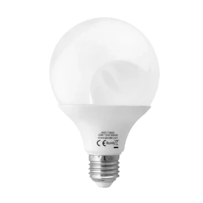 Imagen de Jandei Bombilla LED Globo 270º, G95 Rosca E27, 15W (equivalente a 100W) Luz Blanca Fría 6000K, 1200 Lúmenes, Salón, Oficina, Dormitorio, Casa, Garaje, Taller, Obra, Escaleras. Ahorro de energía.