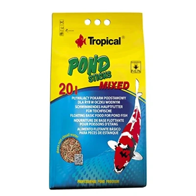 Imagen de Pond Sticks Mixed 20L / 1600g Alimento Flotante básico para Peces de Estanque, bajo Contenido en fósforo no favorece la proliferación Algas