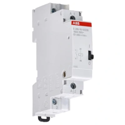 Imagen de Relé de instalación E290 16 10/230, 1 polo, 1NA, A (Referencia: ABB 2TAZ312000R2011), blanco y rojo