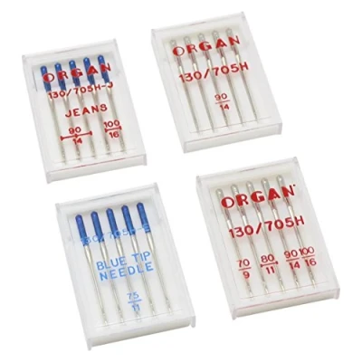 Imagen de Alfa Agujas para máquina de Coser 4 Estuches, Acero, Multicolor, 5 x 3 9.5 cm