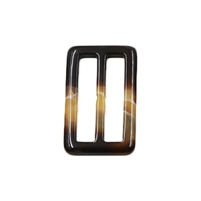 Imagen de Anjing hebilla rectangular para ropa, abrigos, botones, deslizante de plástico, adorno cincha, 35 mm, color café claro