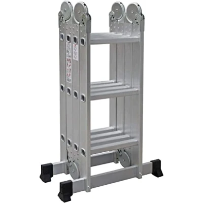Imagen de TREPPE Escalera Articulada Plegable Multifunción Aluminio 4x3 Escalones 3,58m