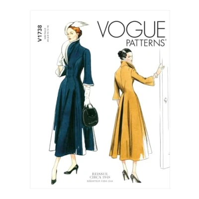Imagen de Vogue Dress Patterns V1738E5 Misses Vestido, Blanco, E5 (14 16 18 20 22)