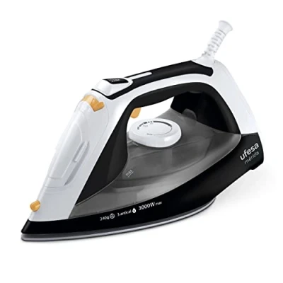 Imagen de Plancha de vapor Ufesa PV3650 Mérida, 3000 W, 400 ml, 240 g/min, Suela Cerámica, Negro
