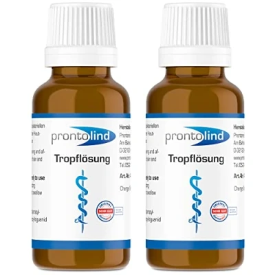 Imagen de 2 x Prontolind Goteo Solución 20 ml El cuidado óptimo de los piercings en un paquete doble económico