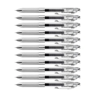 Imagen de Pentel Energel Pure BLN75TL AX Bolígrafo de tinta gel (0,25 mm, punta aguja, recargable), color negro