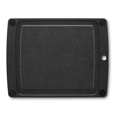 Imagen de Victorinox Tabla de Cortar Cocina, All in One, Cutting Board M 36.8 x, 28.5 0.6, con Surco para Líquidos, Resistente, Antideslizante, Apto Lavavajillas, Negro