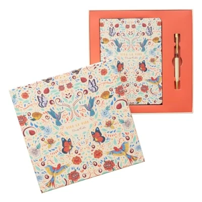 Imagen de Grupo Erik Set Cuaderno de notas Frida Kahlo con Bolígrafo Regalos originales para mujer A5 punteado + Boli en Caja Regalo comunión Bloc notas, libreta Papeleria Bonita