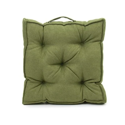 Imagen de Gözze Cojín cuadrado con asa, de silla, Acolchado, Darco, 40 x 7 cm Verde