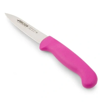 Imagen de Arcos Serie 2900 Cuchillo Mondador Hoja de Acero Inoxidable NITRUM 80 mm Mango inyectado en Polipropileno Color fucsia