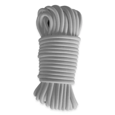 Imagen de Cuerda elástica Gris 50 metros Calidad Profesional TECPLAST 9SW Cable elástico Diámetro 9 mm