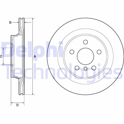 Imagen de DELPHI BG4778C Disco de freno 300 20 5 ventilado revestido sin procesar cojinete rueda, anillo sensor ABS BMW: 2 Active Tourer, X1