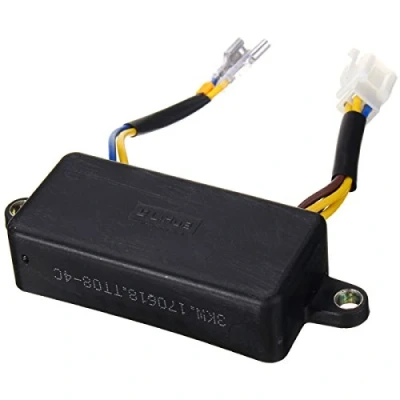 Imagen de Alamor Regulador De Voltaje Automático Avr para Generador Gasolina Monofásico 2 3Kw Negro