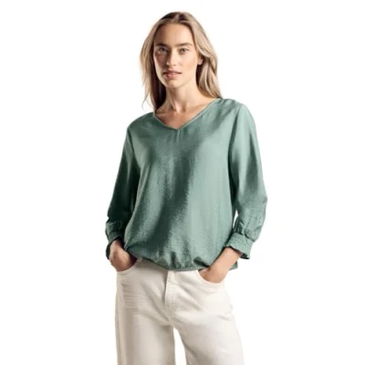 Imagen de Street One A344956 Blusa con Detalle Smock, Women&#039;s, Seafoam Green, 36