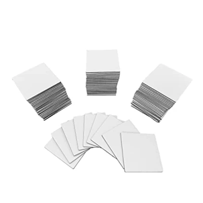 Imagen de Apostrophe Games 84 Azulejos Cuadrados en Blanco (Mismo tamaño Que Carcassonne Juego de Mesa Chit Azulejos) 4,5 cm x