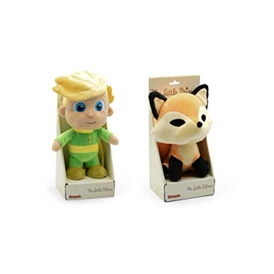 Imagen de El Principito Peluche Personajes de la película &quot;El Principito&quot; 24 Centímetros y Zorro 20 Calidad Super Soft (Pack en caja con Display)