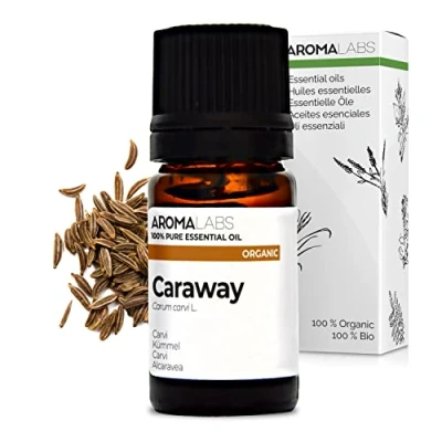 Imagen de BIO Aceite Esencial Alcaravea 5mL 100% Puro, Natural, Quimiotipado y Certificado AB Aroma Labs (Marca Francesa)