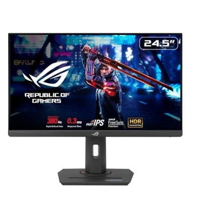 Imagen de ASUS ROG Strix XG259QNS Monitor Gaming para Esports (25 Pulgadas, FHD (1920 x 1080), 380 Hz (OC), Fast IPS, 1 ms GTG (0.3 mínimo), HDR, DisplayWidget Center