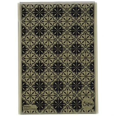 Imagen de Sizzix 664764 Carpeta para Grabado en Relieve (3 Piezas), diseño de Impresiones, Color Blanco Cutting Dies, Inclinable, Talla única