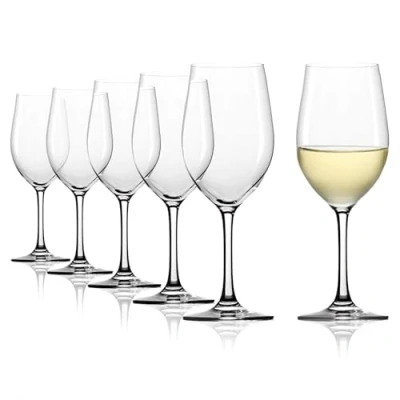 Imagen de Stölzle Lausitz Vino Blanco Cristal Classic 370 ml, 6 Unidades, Apto para lavavajillas.