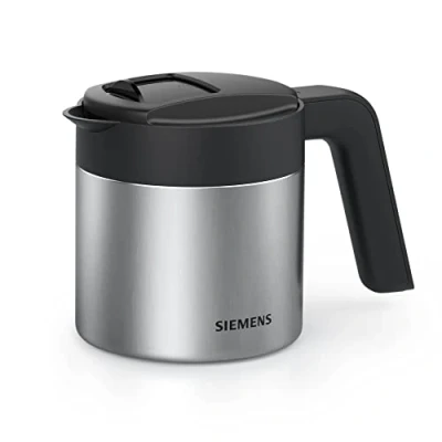 Imagen de SIEMENS cafetera térmica TZ40001, preparación directa de la automática, función mantenimiento del calor, tapa deslizante, fácil limpiar, perfecta para EQ500, EQ700, EQ6 plus y EQ900, 1