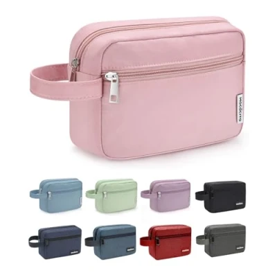 Imagen de MOCOCITO Neceser para Viaje Hombre Mujer de Aseo Bolsa Gimnasio (Rosa Suave)