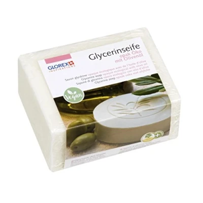 Imagen de GLOREX 6 1600 glycerin de jabón Certificado con aceite oliva, opaco, 500 g