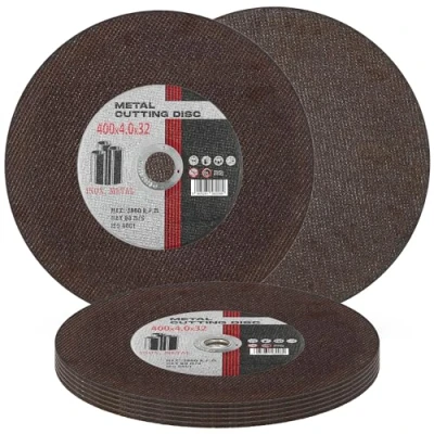 Imagen de 5x Disco de Corte Metal 400 mm x 32 4,0 Acero Metálico INOX Hierro Chapa Discos Amoladora Angular Herramientas Eléctricas