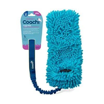Imagen de Coachi Tuggi Hide, Juego interactivo, Resistente y cómodo, Asa goma elástica, Adiestramiento con recompensas, Llame a su perro, Evita que muerda mastique, Mayor agilidad. Para perros cachorros.