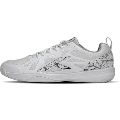 Imagen de HUNDRED Blade Non Marking, Zapatos de bádminton Hombre, White/Black, 43 EU