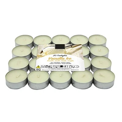 Imagen de Lumar Aromatic Velas de té aromáticas (Vainilla Pack 20 Velas)