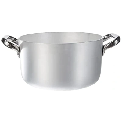Imagen de Pentole Agnelli ALMA10420 Cacerola Alta con 2 Asas de Acero, Aluminio Profesional 3 mm, diámetro 20 cm