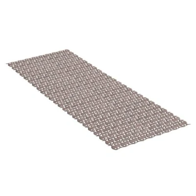 Imagen de Tatay Alfombra de Bañera Antideslizante PVC con Ventosas, Resistentes a Moho y Microbios, Anti Bacteriano, Diseño Piscis, Visón. Medidas 97 x 36 cm