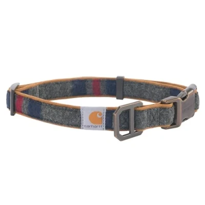 Imagen de Carhartt Collares de cincha Totalmente Ajustables para Perros, Costuras Reflectantes Visibilidad, Rayas Manta, Grande