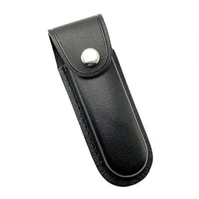 Imagen de DONGKER funda para cuchillo de piel, 5 pulgadas, cuchillos plegable, cinturón caza camping (cuchillos no incluidos)