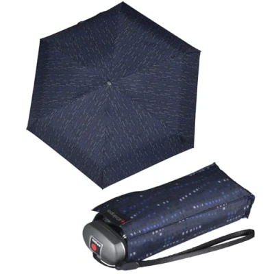 Imagen de Knirps Paraguas de bolsillo viaje, Azul Domino, 93 cm