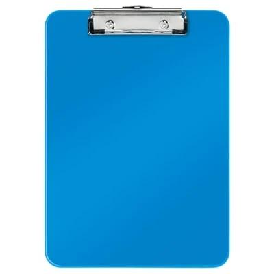 Imagen de LEITZ 39710036 Capeta MINICLIP WOW con pinza DIN A4 metálica color azul metalizado
