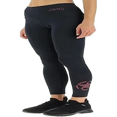Imagen de JEEP O102616 B966 J Woman Leggings Star Striped Leg Print J22W Mujer Black/Dusty Rose XL