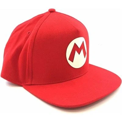 Imagen de Nintendo Gorra Super Mario roja Talla única 58 cm Unisex 100% algodón, Rojo, Ver descripción