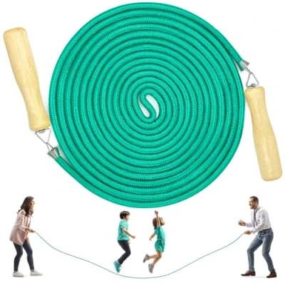 Imagen de Grupos Saltar Cuerda, Salto Cuerda Multijugador, El mejor equipo Longitud para Deportes Escolares Actividades Aire Libre 5 Metros 7 10 (B Mod. Verde, 5M)
