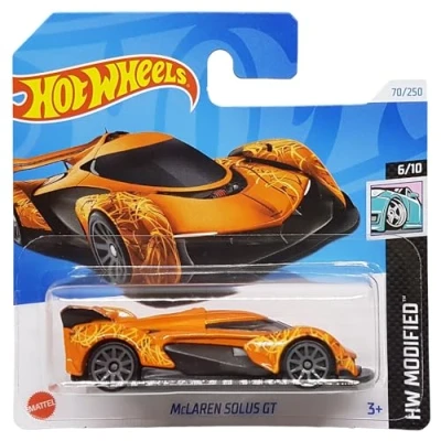 Imagen de Hot Wheels McLaren Solus GT HW Modified 6/10 HTD14 Short Card Coche deportivo Naranja Mattel 2024 1:64
