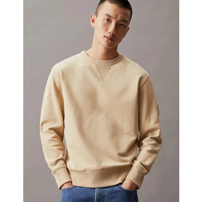 Imagen de CALVIN KLEIN SUDADERA BADGE BEIGE XL