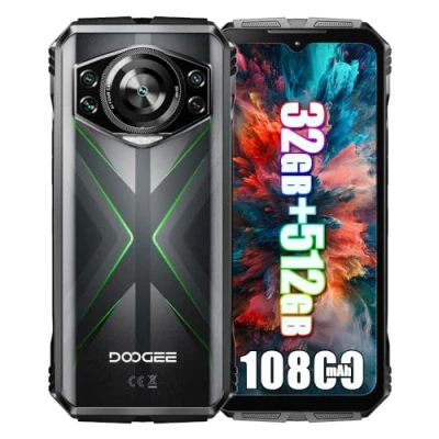 Imagen de DOOGEE S118 Pro Móviles 4G Libres, 10800 mAh, Helio G100 32GB + 512GB, 6.58&quot; FHD+, 50 MP (12 Night Vision) 32 Smartphones Android 14, NFC Verde