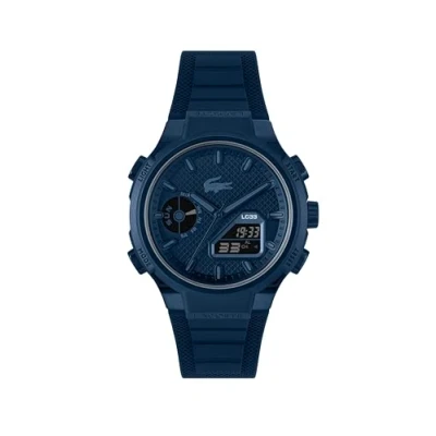 Imagen de Lacoste Reloj de Cuarzo Multifuncional Analógico Digital para Hombre Colección LC33 con Correa Silicona Azul Marina 2011448