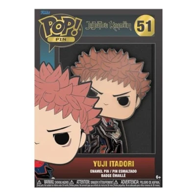 Imagen de Funko,Loungefly POP! Pin De Esmalte Grande ANIME: Jujutsu Kaisen Yuji Itadori Chase GROUP SKU Broche Imperdible Coleccionable Para Mochilas &amp; Bolsas Idea Regalo